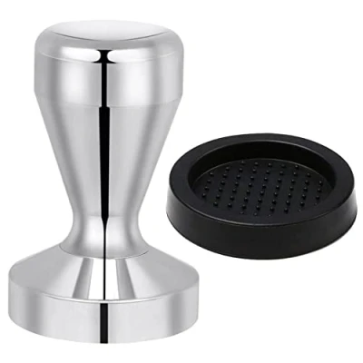Image of Vicloon Coffee Tamper, 51mm Espresso Press, Stainless Steel Tamper with Silicone Mat for and Espresso, Tamping, Barista