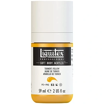 Image of Liquitex Acrylic Paint, Turners Yellow, 59 ml (Pack of 1)