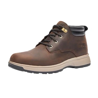 Image of Timberland Men&#039;s Atwells Ave Chukka Boat, Dk BRN F Grain, 8 UK