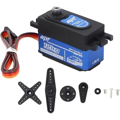 Image of RC Digital Servo, SPT4412LV 12KG Servo Metal Gear Fit for Car Upgrade Part
