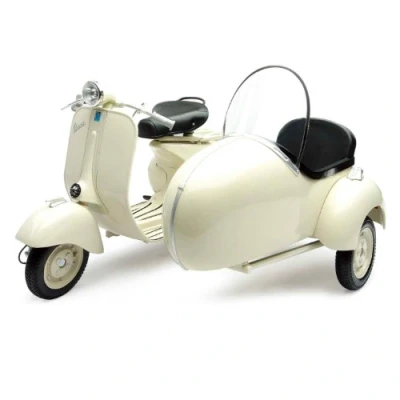 Image of NewRay Model Vespa 150 VL1T with Sidecar, Beige, Scale 1:6