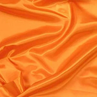 Image of SUPGOD Gorgeous Silky Satin Fabric, Dressmaking, Wedding, Prom Orange Per Metre