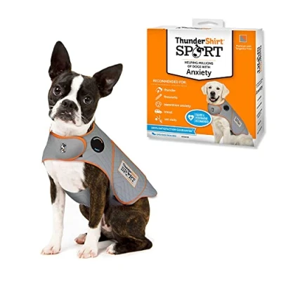 Image of Thundershirt dogs clothing Dog Anxiety Jacket, Platinum, X Small US