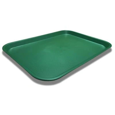 Image of Large Commercial Fast Food Serving Takeaway Tray 530 x 370mm (Green)