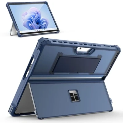 Image of MoKo Case for Microsoft Surface Pro 11, 10, 9 13 Inch, All in One Rugged Cover with Kickstand Protective Case, Compatible Type Keyboard,Blue