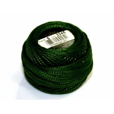 Image of DMC Cotton Perle Thread Size 5 3345 per 10 Gram Ball
