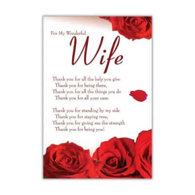 Image of Emotional Rescue, Wife Valentine Card, Birthday Christmas Rose Birthday, Anniversary, Mother&#039;s Day, Valentine&#039;s Day.