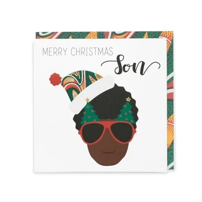 Image of UK Greetings Kindred x Afrotouch Son Christmas Card