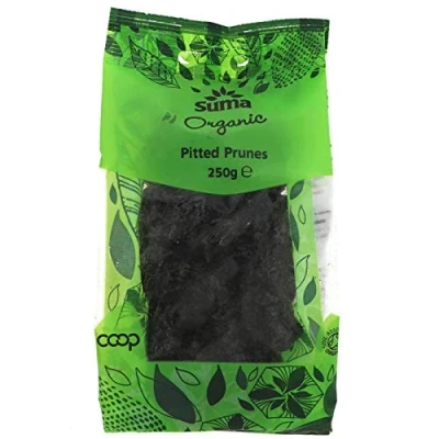 Image of Suma Prepacks Organic Pitted Prunes, 6 X 250G