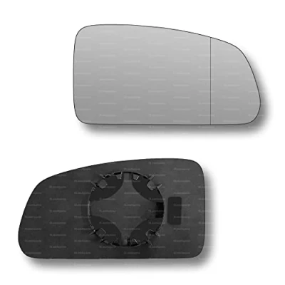 Image of Less4spares Replacement Wing Mirror Glass Right Compatible with Kia Rio 2005 2009 CLIP ON Driver Off side Blind Spot