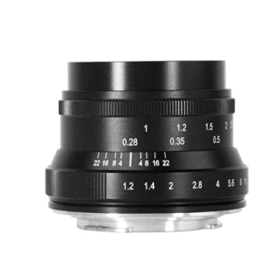 Image of 7artisans 35mm f1.2 Mark II APS C Clicked Larger Aperture prime Lens Fit For MFT Marco Four Three M4/3 Compact Mirrorless Cameras Panasonic GF1 GF2 GF3 GF5 GF6 GF7 GF8 GF9…