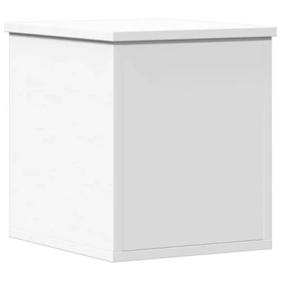 Image of vidaXL Storage Box White 30x35x35 cm Engineered Wood Coffee Table/Blanket Chest/Decorative Furniture Piece Living Room