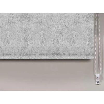 Image of Thermal BLOCKOUT CRUSHED VELVET Roller Blinds SILVER 180cm width x 160cm drop