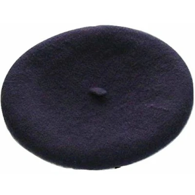 Image of L&amp;C Unisex Men Women Wool Warm Beret Beanie Hat Cap French Style Gift (Navy)
