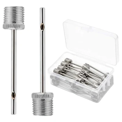 Image of TRKETK 20 Pcs Ball Pump Needles, Inflation Needle Air Needles Stainless Steel Inflator with Side Hole Portable Inflatable for Basketball, Soccer, Inflating Sports Balls