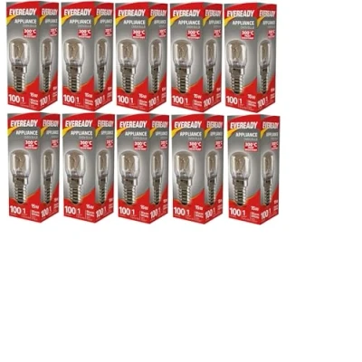 Image of Eveready Appliance Bulb Small Edison Screw E14 Microwave / Oven 15w (Pack of 10)