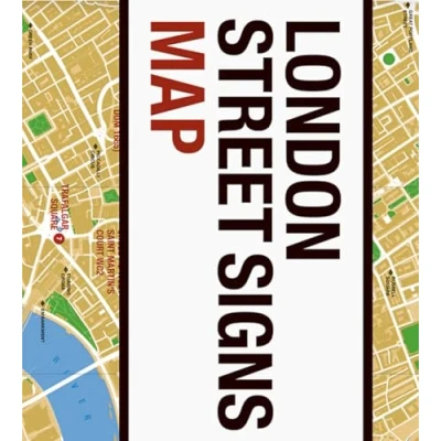 Image of London Street Signs Map (Blue Crow Media Architecture Maps)