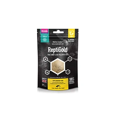 Image of Arcadia Earth Pro Jellypot Gold ReptiGold 50g 50/50 Fruit, Honey &amp; Bee Pollen Mix For Omnivores Frugivores Easy To Feed Store Made From All Natural Ingredients