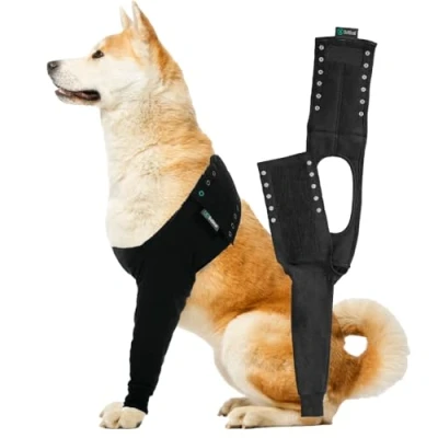 Image of Suitical Recovery Sleeve Dog, Extra Large, Black