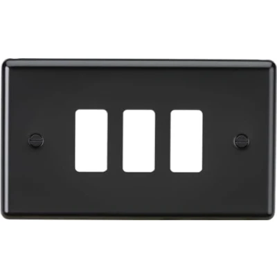Image of KnightsBridge 3G Grid Faceplate Matt Black