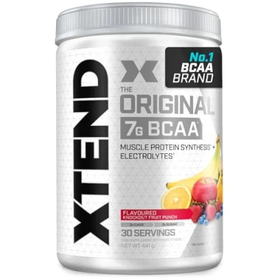 Image of XTEND Original BCAA Powder Knockout Fruit Punch 30 Servings 7g BCAAs Per Serving Sugar Free Branched Chain Amino Acids and Electrolytes for Post Workout Muscle Recovery Hydration