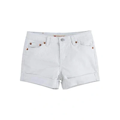 Image of Levi&#039;s Kids Girlfriend Shorty Short Girls, White, 10 Years