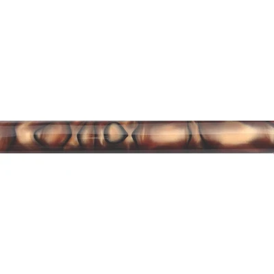 Image of CHARNWOOD Woodturning AR21 Round Acrylic Pen Blank Coffee with Black Swirl