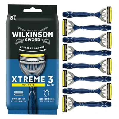 Image of WILKINSON SWORD Xtreme 3 for Men Ultimate Comfort 8 x Disposable Razors