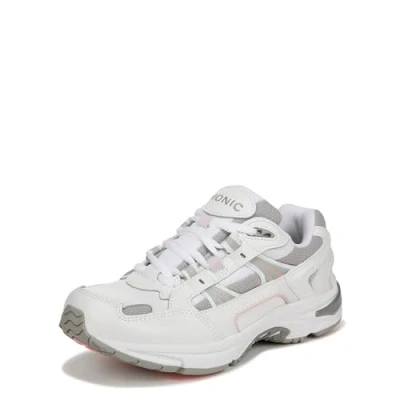 Image of Vionic Walk Walker Women&#039;s Trainers Lace Up Supportive Walking Shoes That Includes Three Zone Comfort for Heel Pain and Plantar Fasciitis with Orthotic Insole Arch Support Wide Fit Pink UK 6