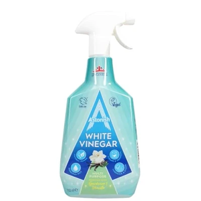 Image of Astonish Multipurpose Cleaning Spray with White Vinegar, Powerful for Surfaces, Gardenia &amp; Vanilla Scent, 750ml