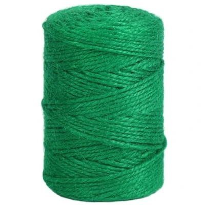 Image of Vivifying 328 Feet Green Garden Twine, 3mm Jute Twine String for Climbing Plants, Gardening, Tomatoes, Vines, Floristry, Bundling and Crafts