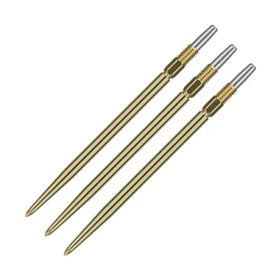 Image of Target Darts Swiss Points, Smooth Point Dart Tips (3 Pack Set of Tips) 30MM, Gold Change Professional Accessories