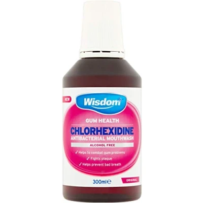 Image of Wisdom Chlorhexidine Mouthwash Original Alcohol Free 300ml