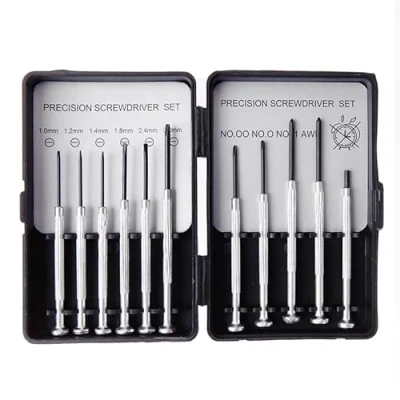 Image of fiXte® 11Pcs Mini Screwdriver Set, Precision Screwdrivers with Pocket Size Carrying Case, Perfect for Glasses, Watches, Remotes and Computers