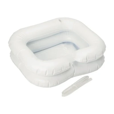 Image of HOMECRAFT Inflatable Shampoo Basin, Wash Hair in Bed, Long Term Bedrest, Disabled, Handicapped, Easily Clean and Conditions Hair, Easy to Inflate, Assistive Aid, (Eligible for VAT relief the UK