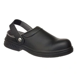 Image of Portwest Steelite Safety Clog SB AE WRU, Size: 43, Colour: Black, FW82BKR43