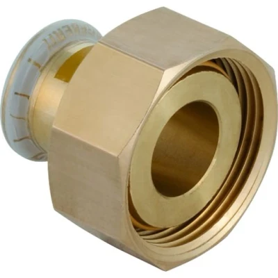 Image of Geberit Mapress Copper Press Fit Adaptor with Union Nut (Gas) 22mmx1/8&quot; 34556