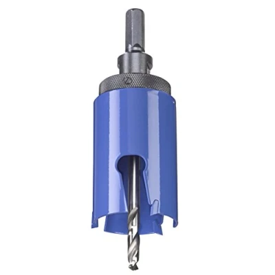 Image of kwb Universal Hole Saw 45 mm Diameter Size, Extra Sharp Carbide Teeth, 8 Center Drill