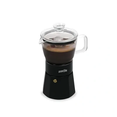 Image of La Cafetiere Glass Espresso Maker 6 Cup Black