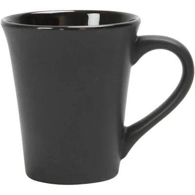 Image of Mug, H: 10 cm, D: 5,9 8,7 black, 1pc