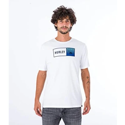 Image of Hurley Men&#039;s Evd Sunbox T Shirt, White, S