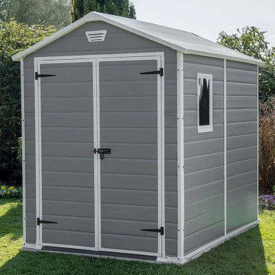 Image of 6&#039; x 8&#039; Keter Manor Plastic Garden Shed (1.86m 2.37m)