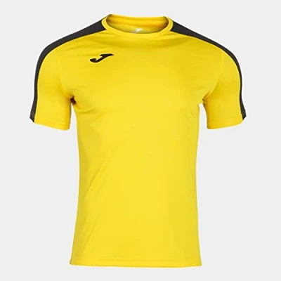 Image of Joma Academy Men&#039;s Short Sleeve Game T Shirt Yellow/Black