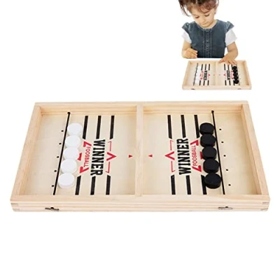 Image of Sling Puck Game,Fast Toy for Kids Fast Paced Fun, Hockey Board Game, Foosball Winner Tabletop Slingshot Game Family Night