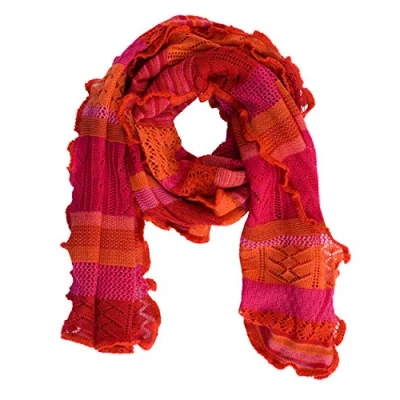 Image of Invero, Merino Scarf Manu 100% Wool, Flamenco, 35 x 180 cm