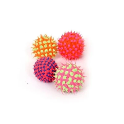 Image of Playlearn 4Pcs Spiky Ball Figet Toy Helps Kid with Anxiety Pack of 4 Sensory Stress Balls for Kids Relief Squeeze Adults Hand Exercise