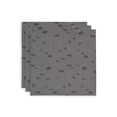 Image of Jollein 537 848 65347 Hydrophilic Spot Storm Grey Mouth Cloth Pack of 3 45 g