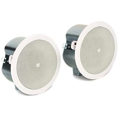 Image of JBL Professional C24CT MicroPlus 4.5 Inch Ceiling Loudspeakers, White, Sold as Pair