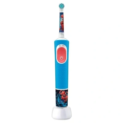 Image of Oral B Pro Kids Spider Man Marvel Children&#039;s Electric Toothbrush, 1 Soft Brushing, Timer and Vibration, Rechargeable Battery, 4 Stickers, Ages 3 Up