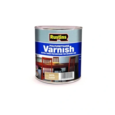 Image of Rustins Polyurethane Varnish Clear Satin 1L